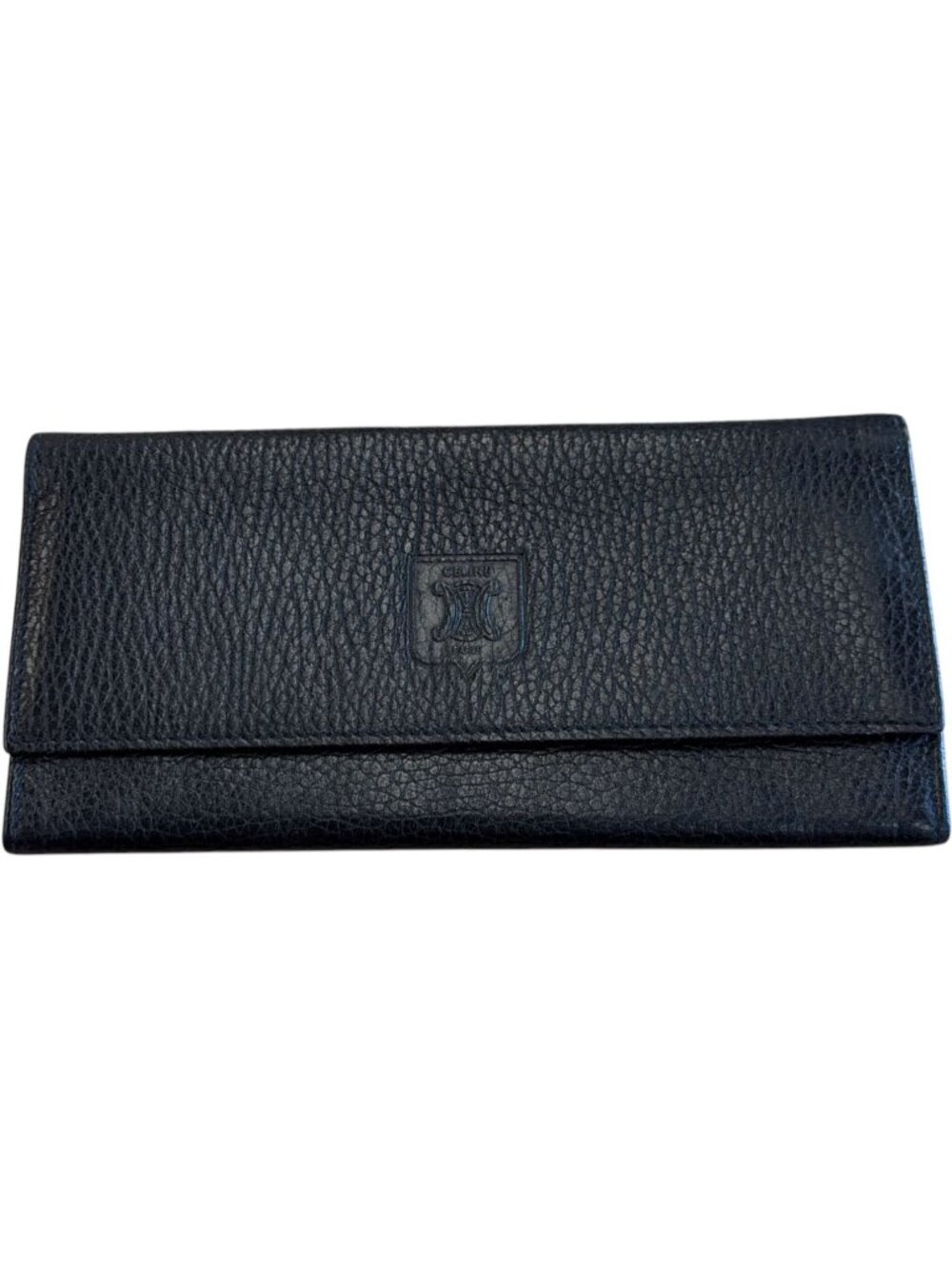 696143CR C1 Celine Wallet Long Black Leather